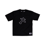 Black Running Man Mesh Tee