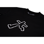 Black Running Man Mesh Tee