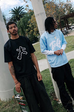 Baby Blue Today Mesh Tee